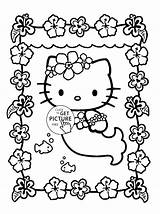Coloring Kitty Pages Mermaid Hello Girls Printable Christmas Older Kids Colouring Spanish Sheets Color Fresh Getcolorings Getdrawings Printables Turkey Book sketch template