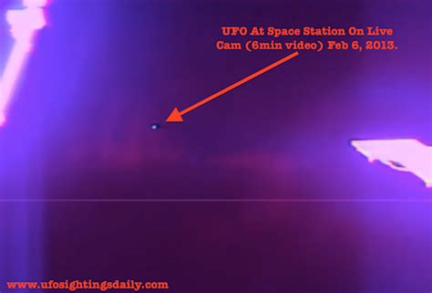 ufo sightings daily glowing ufo follows space station for 6 min on live cam ufo sighting daily