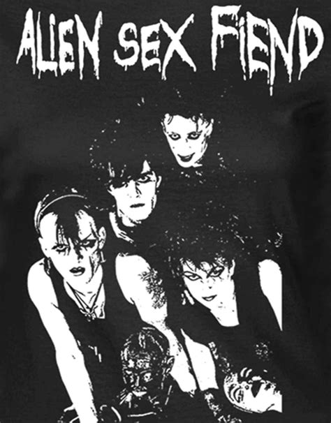 Alien Sex Fiend T Shirt Photo Band Logo New Official Womens Skinny Fit
