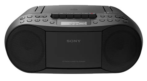 sony black cd radio cassette recorder boombox cfdsblk