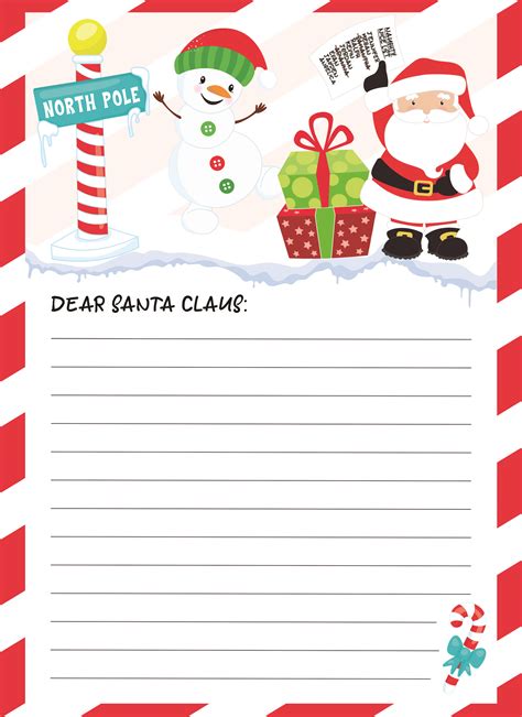start  holiday tradition   letter  santa printable