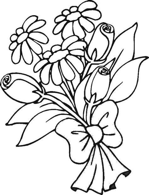 flowers  printable coloring pages