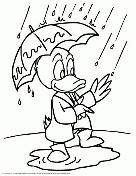 rainy day coloring pages  printable spring  summer toddler