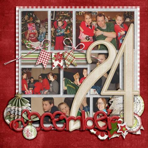scrapbook pages christmas images  pinterest