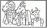 Coloring Billy Goats Gruff Three Pages Troll Clipart Goat Popular Comments Coloringhome Library Cartoon sketch template
