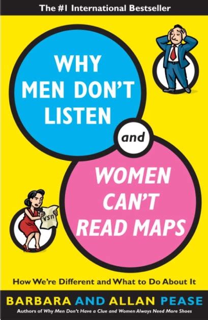 why men don t listen and women can t read maps by allan pease and barbara