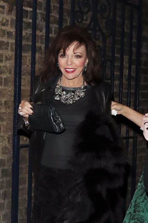 joan collins leaves garrick theatre  london  hawtcelebs