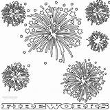 Fireworks Coloring Pages Printable Kids Colouring July Firework Fourth Fire Works Choose Board Sheets sketch template