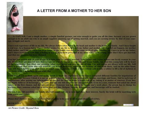 living  poetry  letter   mother   son