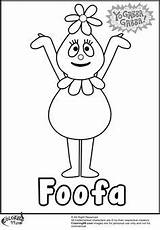 Coloring Pages Gabba Yo Open Foofa sketch template