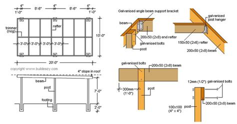 woodwork flat roof carport plans  plans carport plans carport carport designs