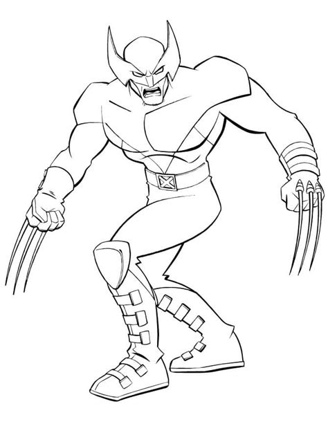 wolverine   men coloring page  printable coloring pages  kids