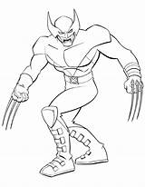 Wolverine Coloring Pages Men Kids sketch template
