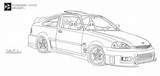 Coloring Pages Honda Civic Draw Ausmalbilder Cars Colouring Autos Drawings Kostenlose Gemerkt Von sketch template