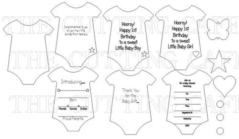 cutting cafe onesie shaped card
