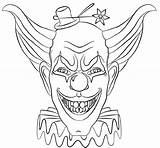 Clown Scary Horreur Clowns Educative Educativeprintable Killers Getdrawings sketch template