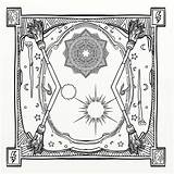 Potter Harry Mandala Coloring Behance Magical Places Characters Book sketch template