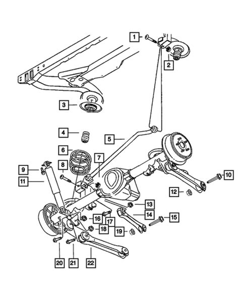 rear suspension   jeep wrangler mopar  parts