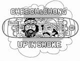 Coloring Chong Cheech Pages Adult Etsy Digital Original Smoke Sold sketch template