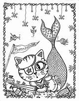 Coloring Pages Powell Lake Colouring Adult Color Mermaid Instant Voor Volwassenen Coloriage Merkitty Kleuren Adulte Zentangle Pour Advanced Detailed Anti sketch template