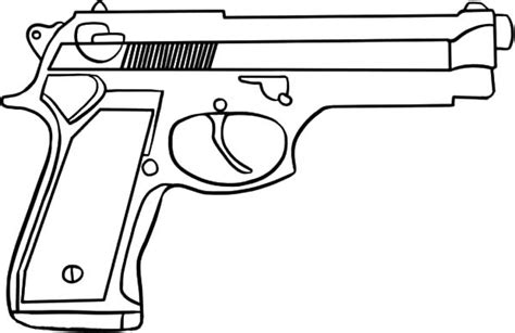 pistol coloring   designlooter