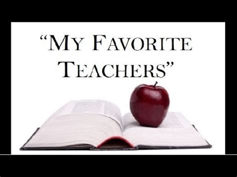 favorite teachers youtube