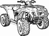 Coloring Atv Wheeler Four Drawing Pages Quad Drawings Paintingvalley Popular sketch template