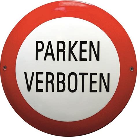 parken verboten schild emaille parkverbotsschilder cm