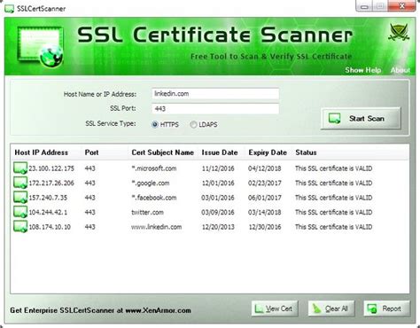 ssl certificate scanner  freeware afterdawn software downloads