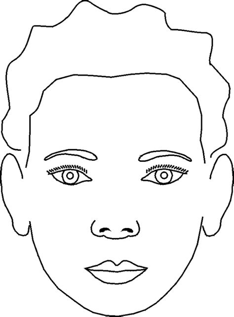 blank faces coloring pages  complete drawer