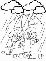 Coloring Pages Rain Holidays sketch template