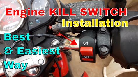 kill switch installation  bike  scooters youtube