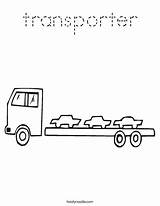 Flatbed Transporter Twistynoodle Carrier sketch template