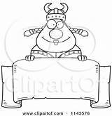 Viking Female Clipart Chubby Banner Over Cartoon Thoman Cory Vector Outlined Coloring Royalty 2021 sketch template