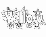 Yellow Coloring Pages Sun Toddlers Printable sketch template