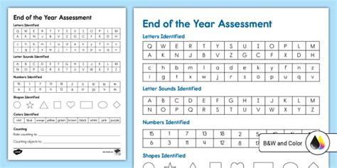 year assessment progress sheet
