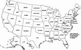 Map States Blank Coloring Usa United Pages Labeled Printable Maps American Kids State Outline Civil War Printables North Disneyland Geographic sketch template