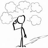 Thought Stick Clouds Streckgubbe Final Openclipart Deep Similars sketch template