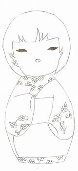 Kokeshi Coloriages Becassine Boneca Japonaise Poupee Meilleur Poupée Poupées Croix Riscos Colouring Bricolage Benn Escolha Bonecas sketch template
