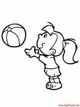 Ball Girl Playing Coloring Pages Sheet Title sketch template