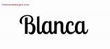 Blanca Name Maurice Designs Tattoo Handwritten Freenamedesigns sketch template