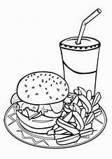 Coloring Food Pages Kids Burger Tulamama Print Mommies Daddies Note Personal Please Use Only Easy sketch template