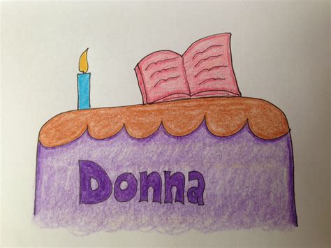 present letters happy birthday donna
