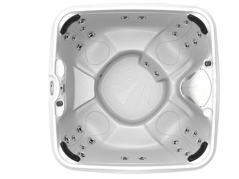 jacuzzi echo™ designer hot tub with open seating jacuzzi®