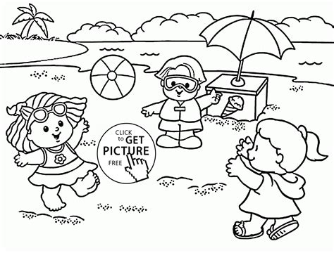 summer season coloring pages part   printables