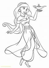 Jasmine Aladdin Coloring Pages Princess Disney Colouring Choose Board sketch template