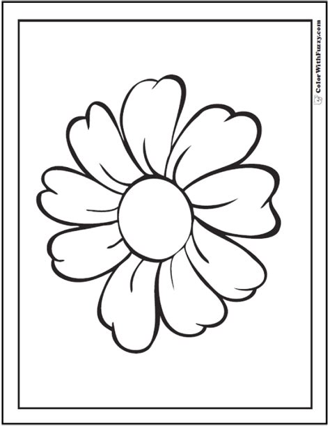 daisy coloring pages  customizable pdfs