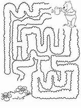 Winnie Laberintos Ausmalbilder Labyrinth Labyrinthe Maze Paw Leicht Chistosas sketch template
