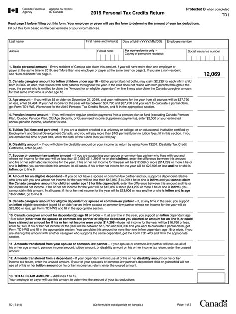 Td1 Form Ontario Fill Out And Sign Online Dochub