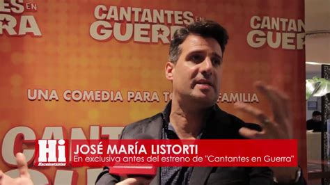 cantantes en guerra entrevista a josé maría listorti youtube